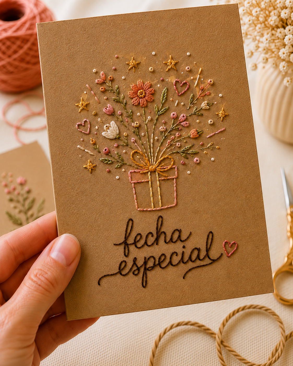 Tarjetas bordadas de Fechas Especiales